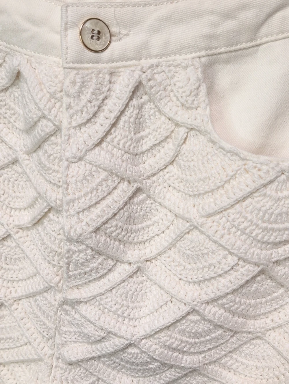 Farm Rio NWT Women's White Crochet Shorts - Picture 2 of 11
